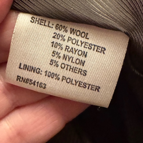 Calvin Klein Women's Dark Green Wool Women Coat Size 2X - Picture 4 of 6